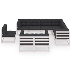 Sodo baldų komplektas su pagalvėlėmis, 10 dalių kaina ir informacija | Lauko baldų komplektai | pigu.lt