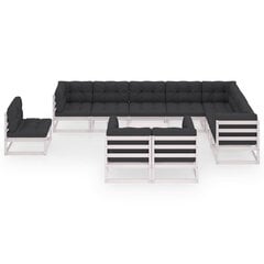 Sodo baldų komplektas su pagalvėlėmis, 11 dalių kaina ir informacija | Lauko baldų komplektai | pigu.lt