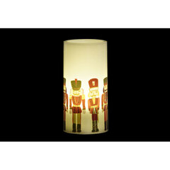 LED Žvakė DKD Home Decor Vaškas (7.5 x 7.5 x 15 cm) kaina ir informacija | Kalėdinės dekoracijos | pigu.lt
