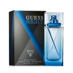 Guess Night EDT для мужчин, 100 мл цена и информация | Мужские духи | pigu.lt