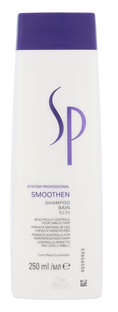 Šampūnas nepaklusniems plaukams Wella Professionals SP Smoothen, 250 ml цена и информация | Šampūnai | pigu.lt