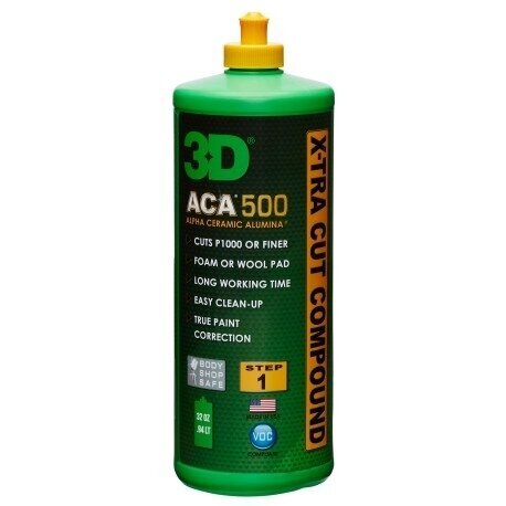 3D ACA 500 X-TRA Cut Compound – Poliravimo Pasta цена и информация | Autochemija | pigu.lt
