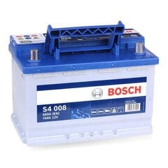 Аккумулятор Bosch 74Ah 680A S4008 цена и информация | Аккумуляторы | pigu.lt