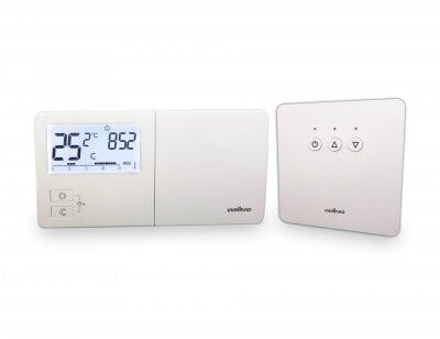 Belaidis programuojamas termostatas (termoreguliatorius) Wellmo WTH25.16RF NEW цена и информация | Priedai šildymo įrangai | pigu.lt