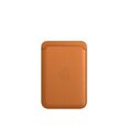 iPhone Leather Wallet with MagSafe, Golden Brown