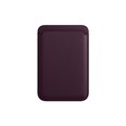 iPhone Leather Wallet with MagSafe, Dark Cherry