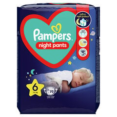 Подгузники-трусики Pampers Night Pants VP S6 19 шт. цена и информация | Подгузники | pigu.lt