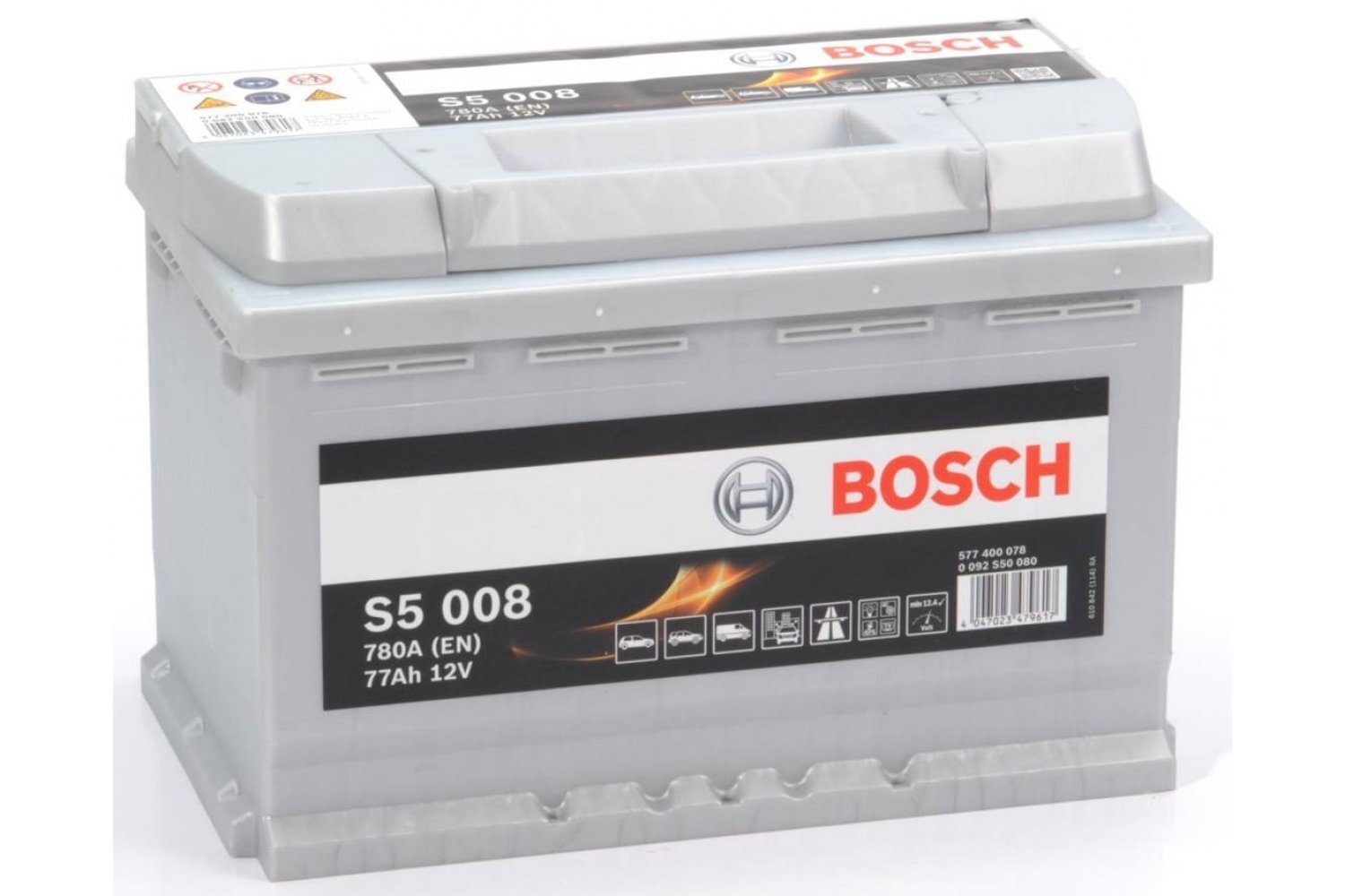 Akumuliatorius Bosch 77Ah 780A S5008 kaina ir informacija | Akumuliatoriai | pigu.lt