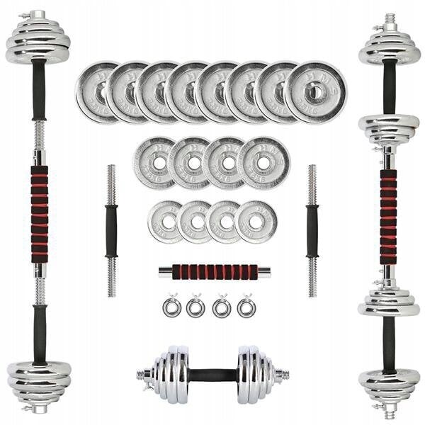 Svorių ir grifo rinkinys HMS STC21, 20 kg kaina ir informacija | Svoriai, svarmenys, štangos | pigu.lt