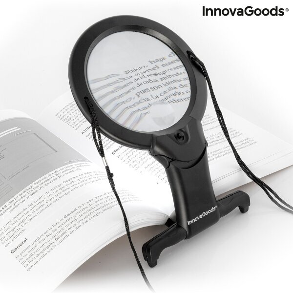 Laisvų rankų didinimo stiklu su LED šviesa ZooLED InnovaGoods kaina ir informacija | Kanceliarinės prekės | pigu.lt