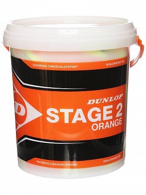 Lauko teniso kamuoliukai Dunlop Stage 2 Orange, 60 vnt. kaina ir informacija | Lauko teniso prekės | pigu.lt