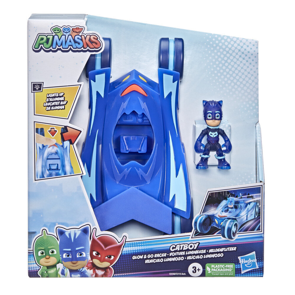 Šviečianti Pižamų herojaus mašinėlė su figūrėle Pj Masks kaina ir informacija | Žaislai berniukams | pigu.lt