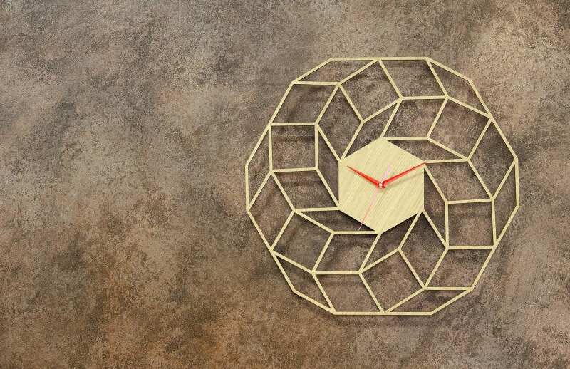 Sieninis medinis laikrodis Dreamcatcher kaina ir informacija | Laikrodžiai | pigu.lt
