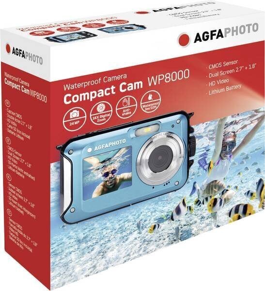 AgfaPhoto Realishot WP8000 kaina ir informacija | Skaitmeniniai fotoaparatai | pigu.lt
