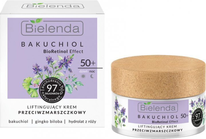 Veido kremas Bielenda Bakuchiol BioRetinol Effect 50+, 50 ml kaina ir informacija | Veido kremai | pigu.lt