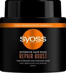 Plaukų kaukė Syoss Repair Boost, 500 ml kaina ir informacija | Priemonės plaukų stiprinimui | pigu.lt