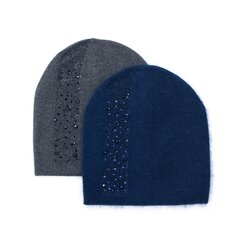 Kepurė moterims KP19529M, mėlyna kaina ir informacija | Kepurės moterims | pigu.lt