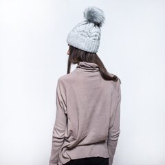 Kepurė moterims KP17802P, pilka kaina ir informacija | Kepurės moterims | pigu.lt