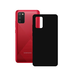 Silk Cover By Ksix, skirtas Samsung Galaxy A02s, juodas kaina ir informacija | Telefono dėklai | pigu.lt