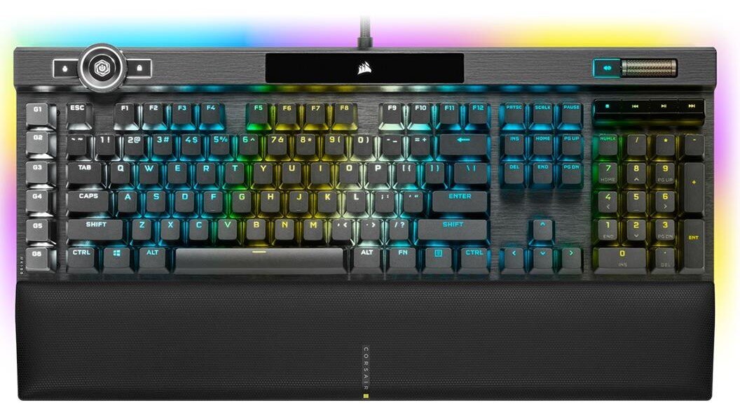 Žaidimų klaviatūra Corsair K100 RGB OPX, juoda kaina ir informacija | Klaviatūros | pigu.lt