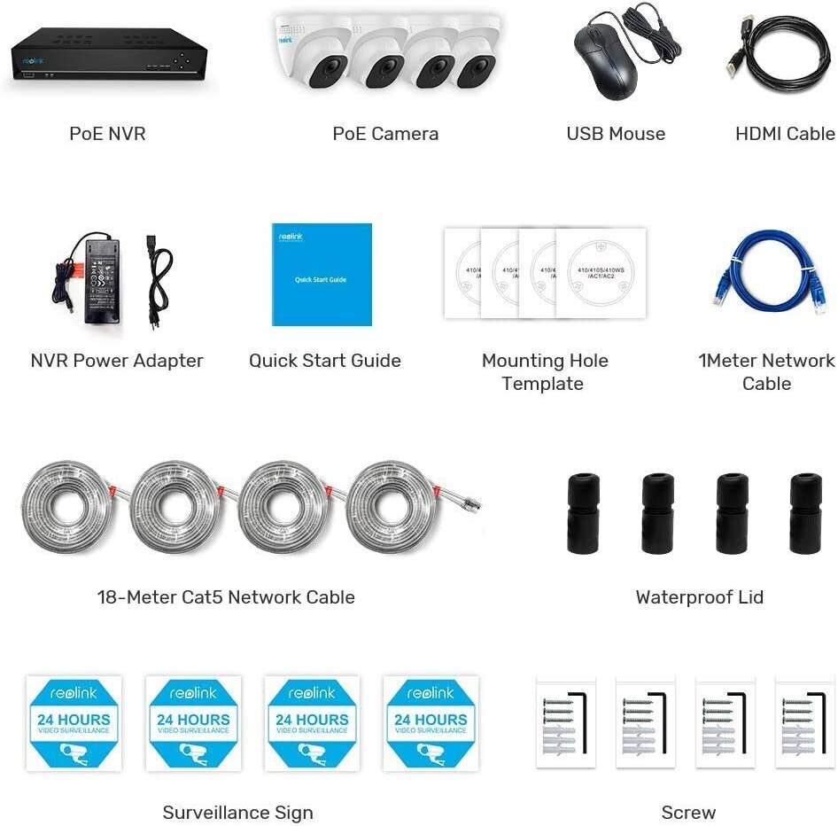 Apsaugos kamerų rinkinys Reolink RLK8-820D4-A 4K PoE IP kaina ir informacija | Stebėjimo kameros | pigu.lt