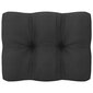 Sodo komplektas su pagalvėmis, 7 dalių, juodas kaina ir informacija | Lauko baldų komplektai | pigu.lt