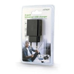 Gembird 2-port universal USB charger EG- цена и информация | Зарядные устройства для телефонов | pigu.lt
