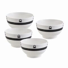 Dubenėlių rinkinys Benetton Porcelianas Bone China 650 ml (4 uds) kaina ir informacija | Indai, lėkštės, pietų servizai | pigu.lt