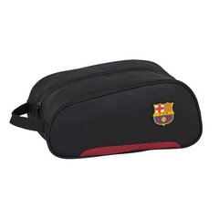 Kelioninis šlepečių dėklas F.C. Barcelona, juodas kaina ir informacija | Lagaminai, kelioniniai krepšiai | pigu.lt