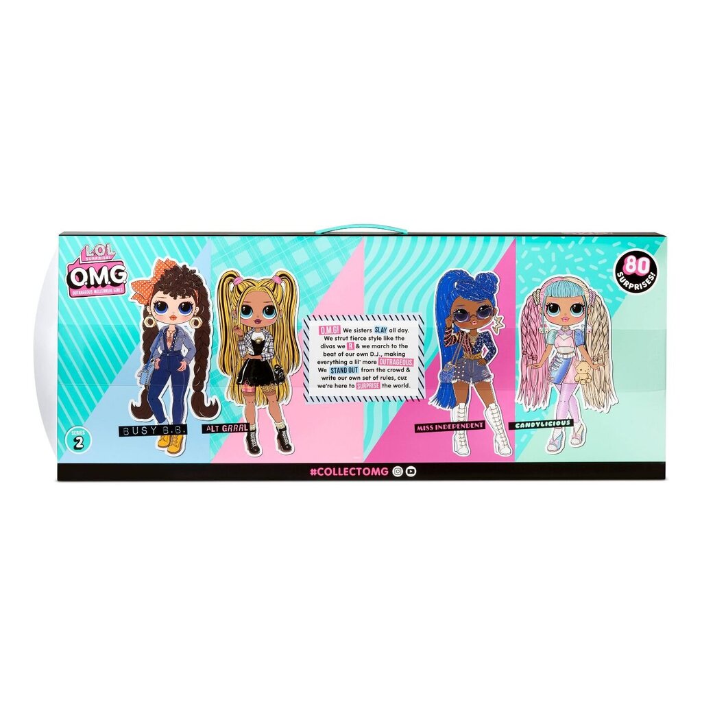 L.O.L. Surprise! OMG 4-pk Series 2 kaina ir informacija | Žaislai mergaitėms | pigu.lt