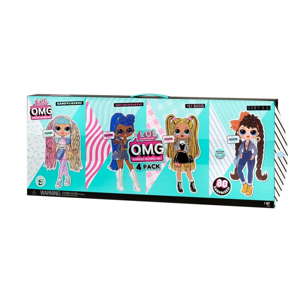 L.O.L. Surprise! OMG 4-pk Series 2 kaina ir informacija | Žaislai mergaitėms | pigu.lt