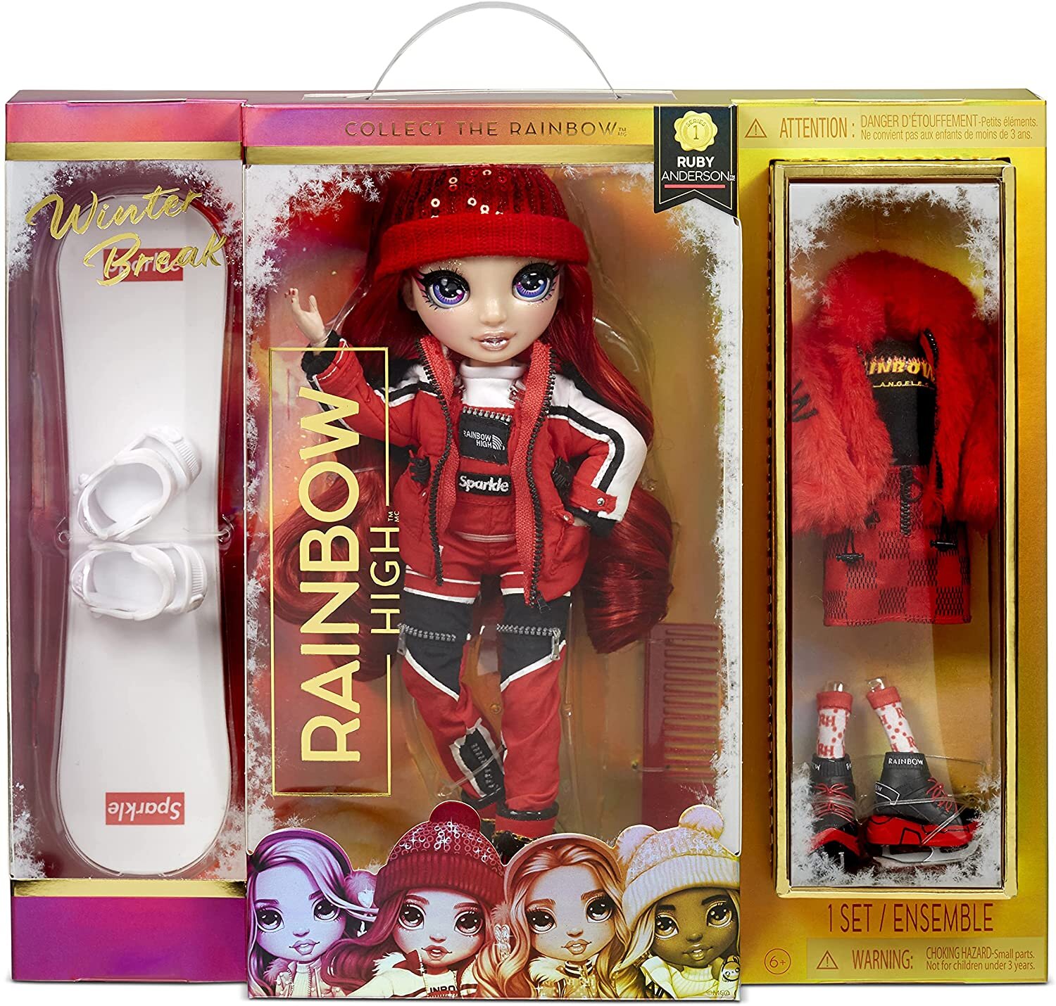 Rainbow High Winter Break Fashion Doll- Ruby Anderson (Red) цена | pigu.lt