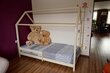 Vaikiška lova namelis SofiHouse R28, 140x70 cm, Nedažyta цена и информация | Vaikiškos lovos | pigu.lt