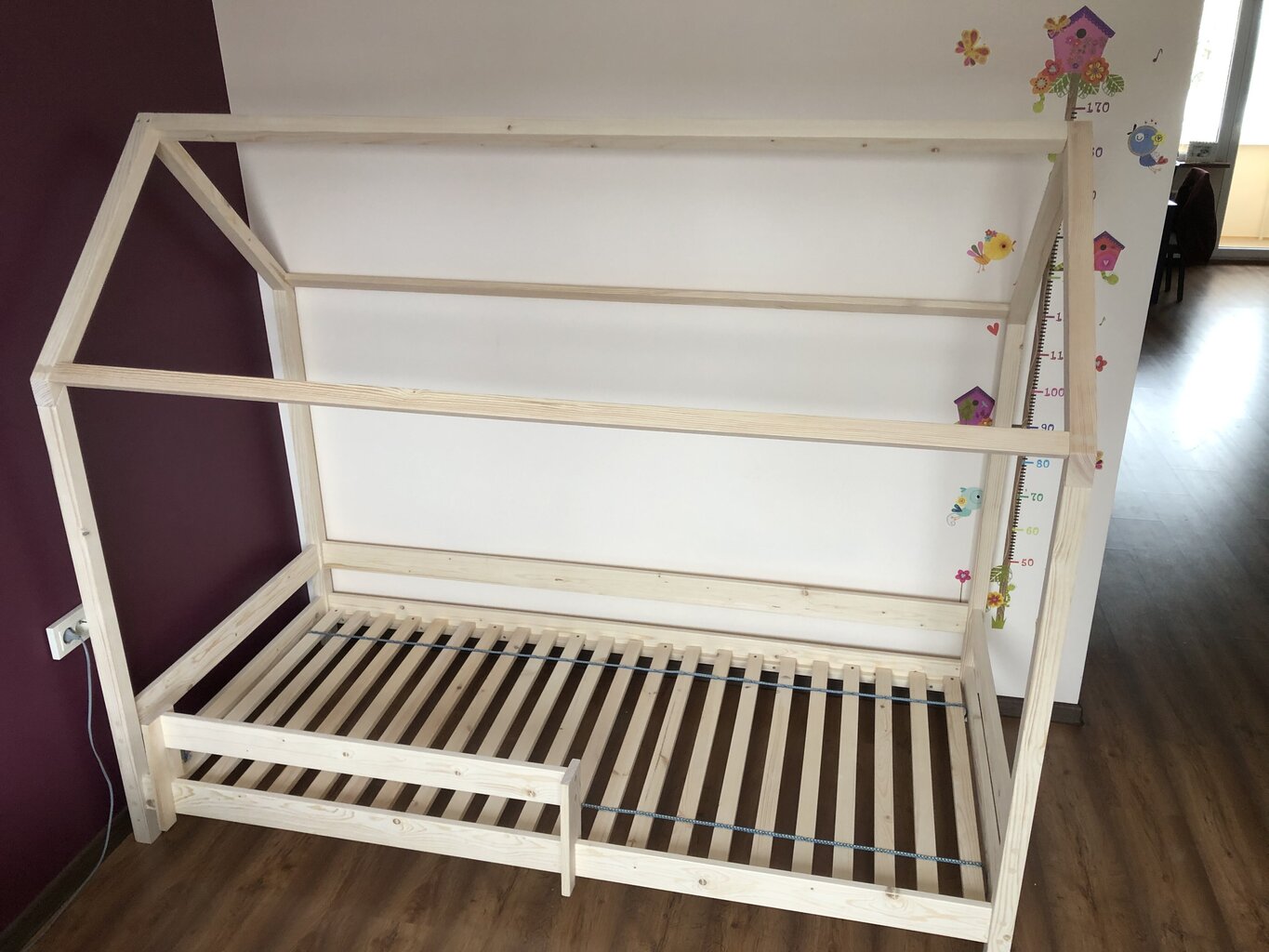 Vaikiška lova namelis SofiHouse R28, 160x70 cm, Nedažyta kaina ir informacija | Vaikiškos lovos | pigu.lt