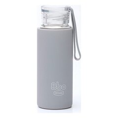 Бутылка для воды Irisana BBO4 Mini, боросиликатное стекло, 330 мл, синяя цена и информация | Фляга | pigu.lt