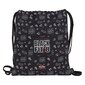 Sportinis krepšys su virvutėmis BlackFit8 Sport Galaxy, juodas kaina ir informacija | Kuprinės mokyklai, sportiniai maišeliai | pigu.lt