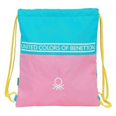 Sportinis krepšys su virvutėmis Benetton, rožinis/mėlynas kaina ir informacija | Kuprinės mokyklai, sportiniai maišeliai | pigu.lt