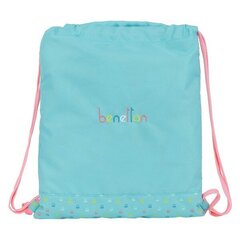 Sportinis krepšys su virvutėmis Benetton Candy, mėlynas kaina ir informacija | Kuprinės mokyklai, sportiniai maišeliai | pigu.lt