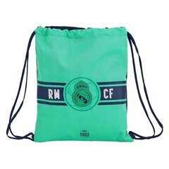 Sportinis krepšys su virvutėmis Real Madrid C.F., žalias kaina ir informacija | Kuprinės mokyklai, sportiniai maišeliai | pigu.lt