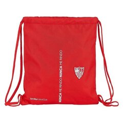 Sportinis krepšys su virvutėmis Sevilla Fútbol Club, raudonas kaina ir informacija | Kuprinės mokyklai, sportiniai maišeliai | pigu.lt