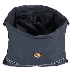 Sportinis krepšys su virvutėmis Real Madrid C.F., tamsiai mėlynas kaina ir informacija | Kuprinės mokyklai, sportiniai maišeliai | pigu.lt