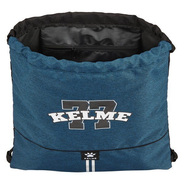 Sportinis krepšys su virvutėmis Kelme, mėlynas /juodas kaina ir informacija | Kuprinės mokyklai, sportiniai maišeliai | pigu.lt