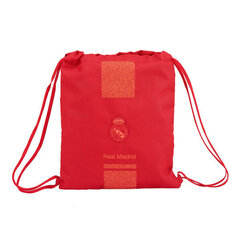 Sportinis krepšys su virvutėmis Real Madrid C.F., raudonas kaina ir informacija | Kuprinės mokyklai, sportiniai maišeliai | pigu.lt