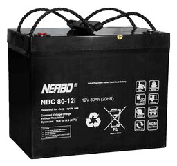 Akumuliatorius NBC 80-12i 12V 80Ah цена и информация | Аккумуляторы | pigu.lt