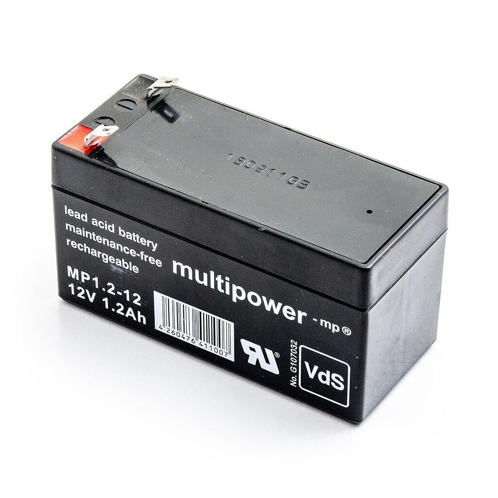 Akumuliatorius Multipower MP1.2-12 VDs 12V 1,2Ah цена и информация | Akumuliatoriai | pigu.lt