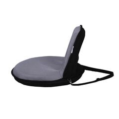 Cкладной стул, многофункциональный, серый/черный цена и информация | Садовые стулья, кресла, пуфы | pigu.lt