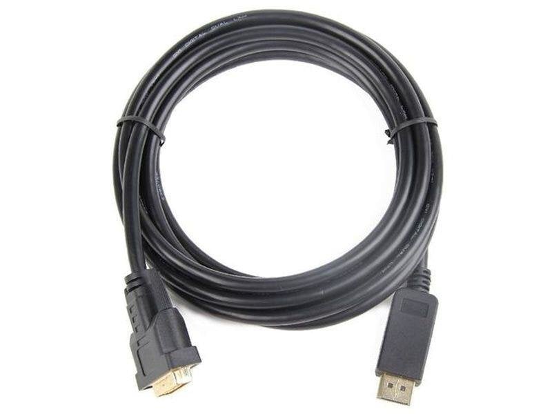 KABEL DISPLAYPORT M ->DVI-D (24+1) 1.8M kaina ir informacija | Kabeliai ir laidai | pigu.lt