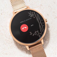 Amelia Austin Bamboo AA03-4002 Rose Gold kaina ir informacija | Išmanieji laikrodžiai (smartwatch) | pigu.lt