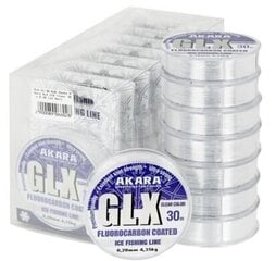 Леска Akara GLX ICE 30 Mono 30м 0.10мм цена и информация | Лески | pigu.lt