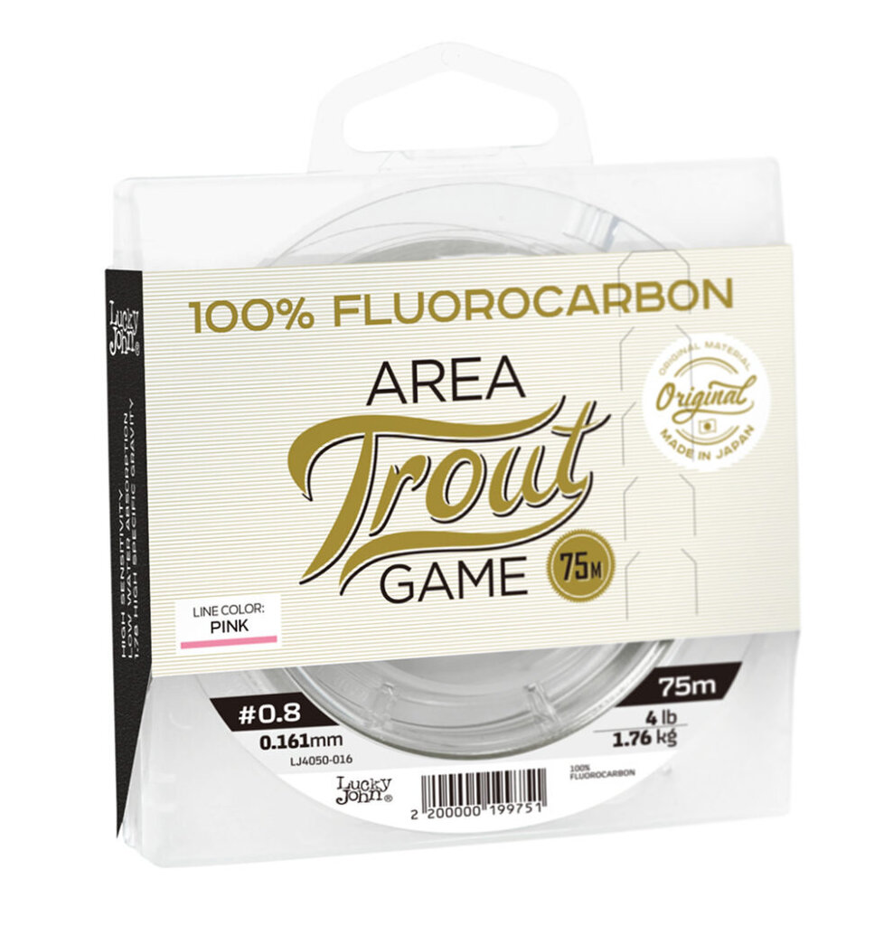 Valas Lucky John Fluorocarbon Area Trout Game 0.75m 0.16mm kaina ir informacija | Valai | pigu.lt